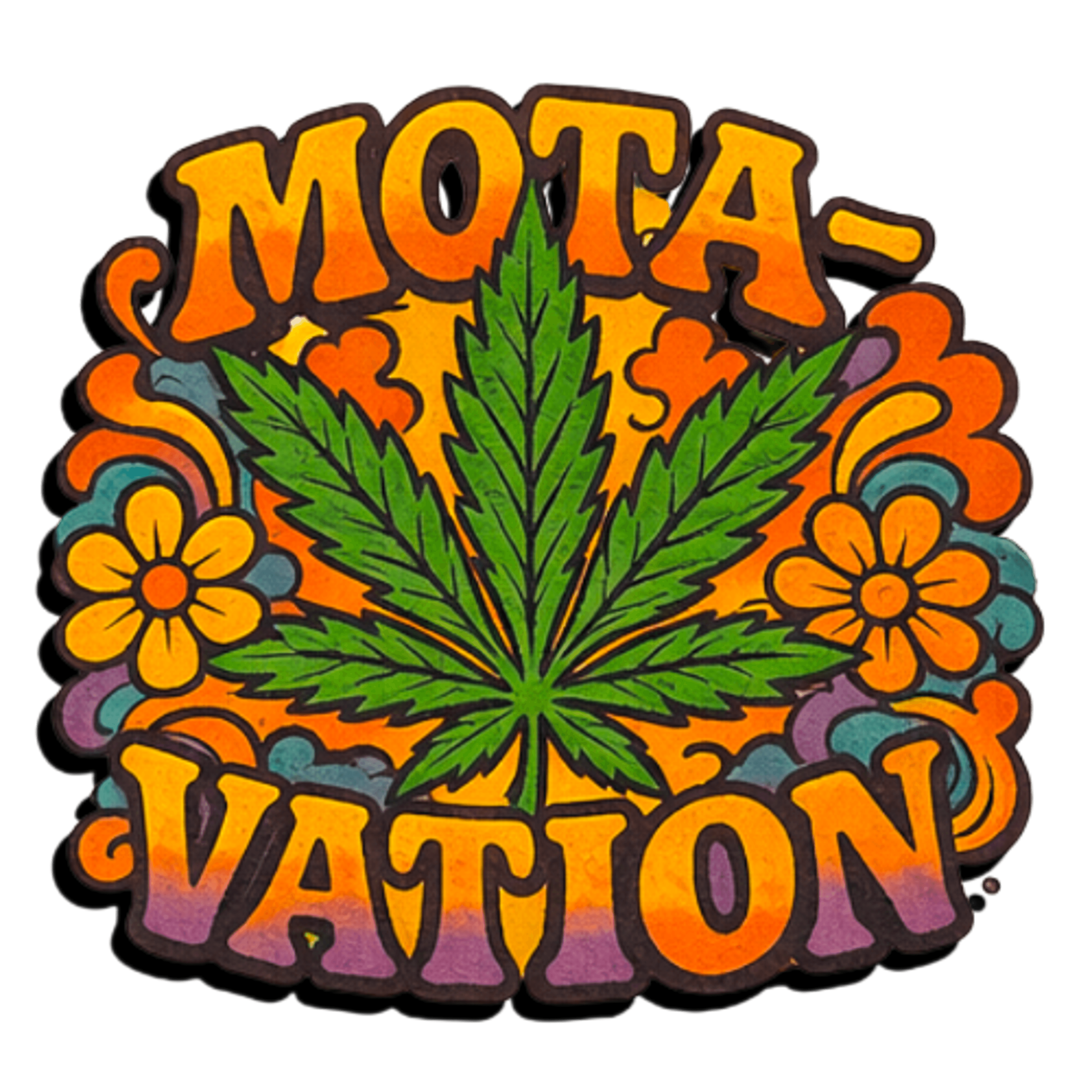 MotaVation on hemp-blend tee — Serengeti Heady First Drop